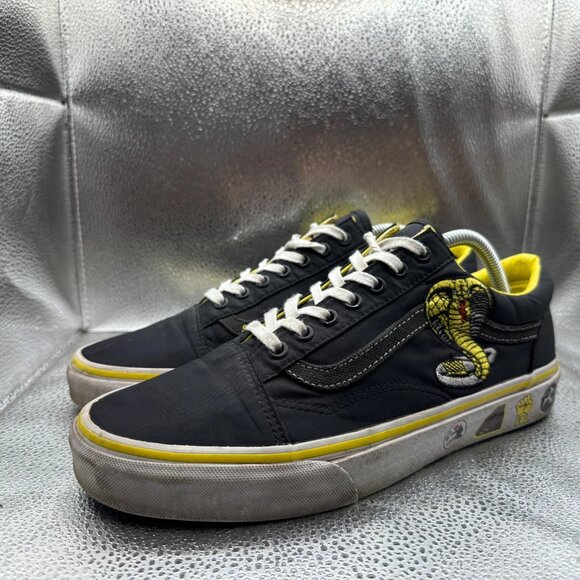 Size M9.5/W11‎ Vans X Cobra Kai Old Skool Black Unisex Lace-Up Sneaker 507452 main image 6